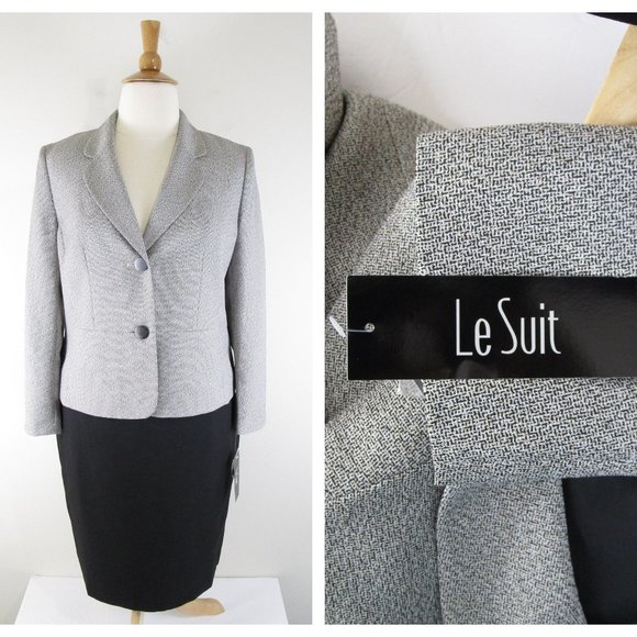 women's plus size black skirt suits